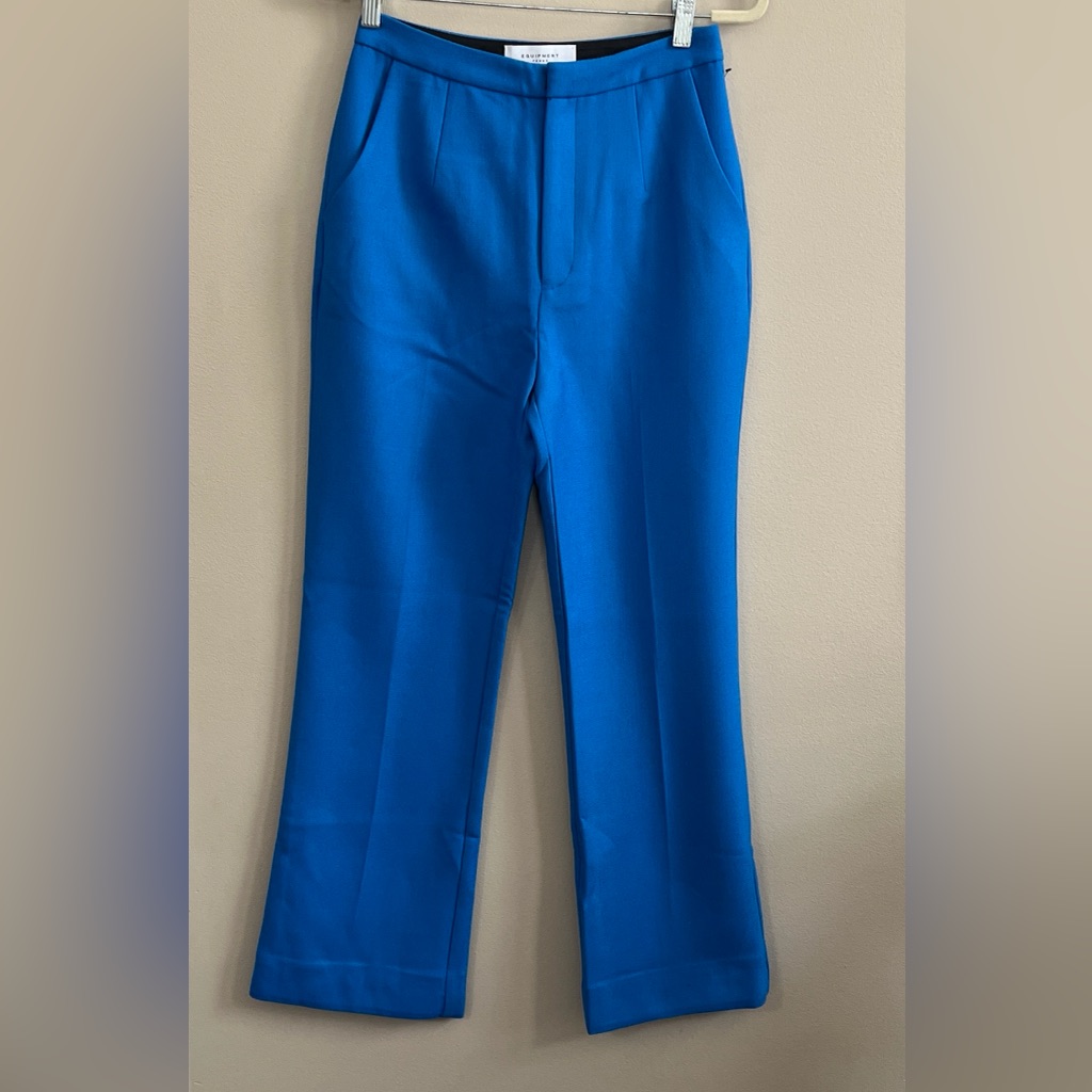 Equipment Cassian Directoire Royal Blue High Rise Dress Trousers In Size 4 New